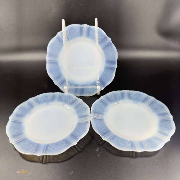 Macbeth Evans American Sweetheart Monax Depression Opalescent Set 3 Dishes VTG - Picture 10 of 13